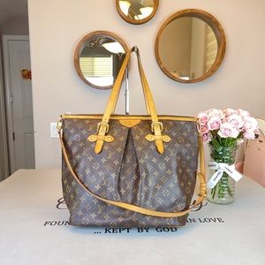 Louis Vuitton Monogram Canvas Palermo GM Satchel Shoulder Bag
